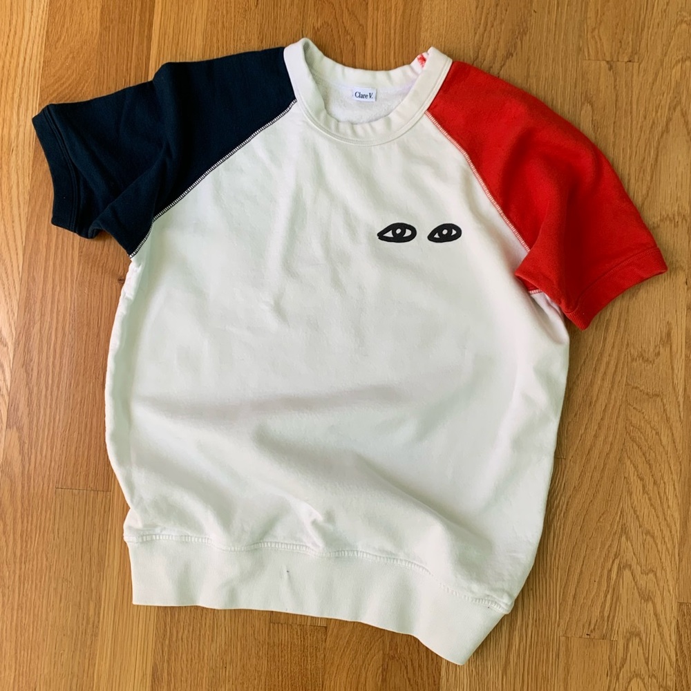 Clare V Short Sleeve Sweatshirt